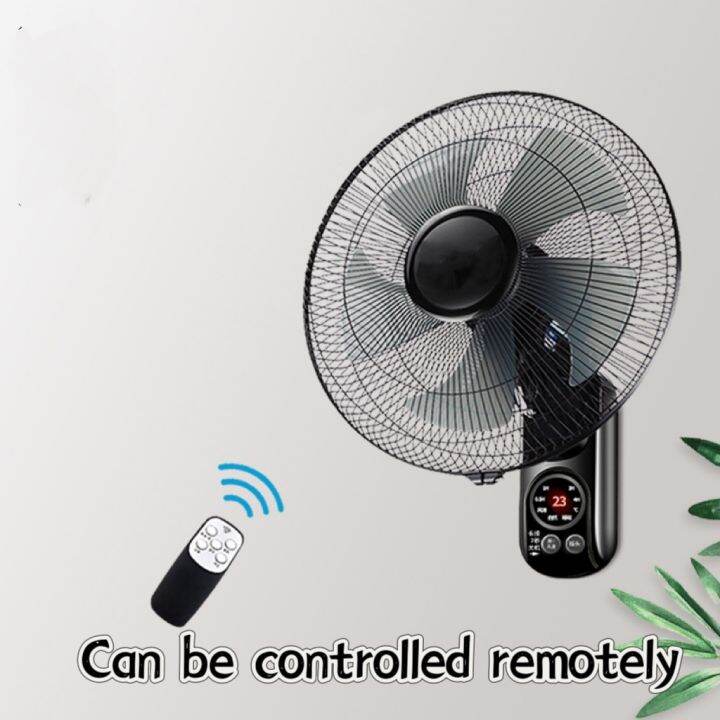 16 Inch Wall Mount Electric Air Fan Remote Control Wall Fan Lazada