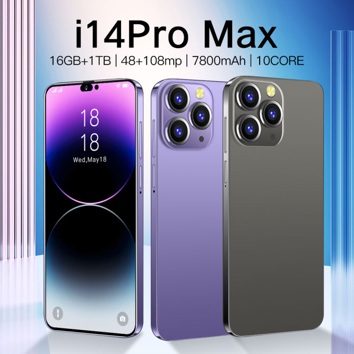 Original Brand + COD IP14 Pro Max Promo Mobile Ram 16GB 1TB Rom mobile ...