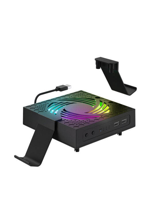 Aolion RGB Cooler Fan Mute 9 Blades External Cooling Fan Intelligent