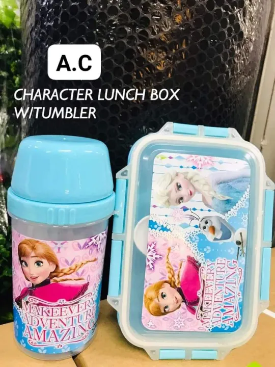 Kids character lunch box w/ tumbler | Lazada PH