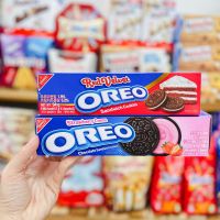 แซนวิชคุกกี้โอริโอ้เกาหลี Oreo Sandwich Cookies เรทเวลเวท และสตอเบอร์รี่