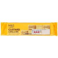 คัสตาร์ด ครีม บิสกิต Custard cream biscuit Marks&amp;Spencer 150กรัม