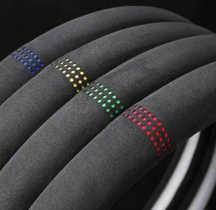 Alcantara Steering Wheel Cover O D Type PREMIUM Suede 38cm Universal