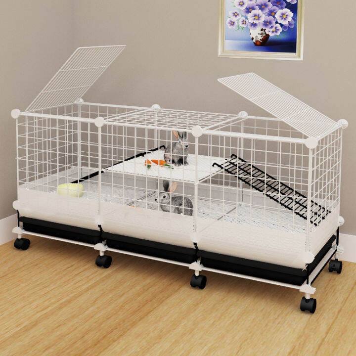 Rabbit Cage Indoor Dedicated Household Automatic Manure Cleaning Anti ...