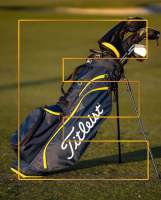 ถุงกอล์ฟขาตั้ง Titleist PLAYERS 4 Stand Golf Bag A BRITISH OPEN COLLECTION Navy Yellow TB23SX4A BRT