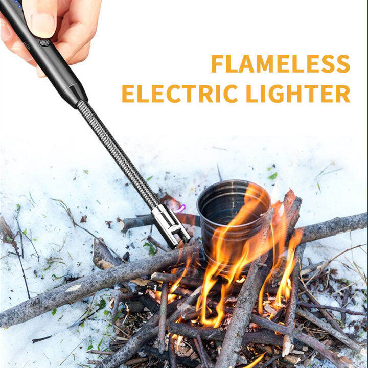 Flameless Electric Lighters Rechargeable 360° Rotate Igniter for Gas
