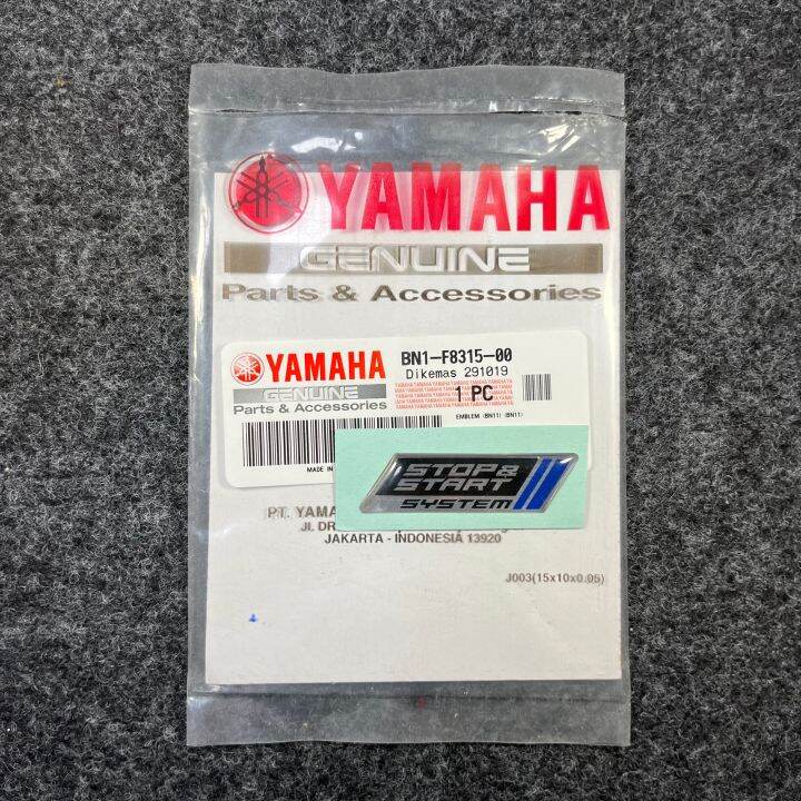 Genuine Yamaha Stop and Start Logo / Emblem | Lazada PH