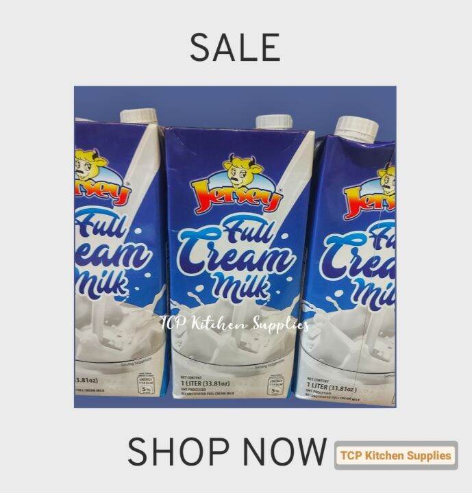 Jersey Full Cream Milk 1 case (12 packs) Lazada PH
