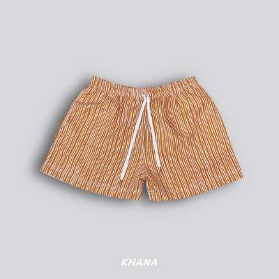 Shorts : Salmon 🍣 กางเกงขาสั้นเอวยางยืด ใส่ไปทะเล ใส่ว่ายน้ำ