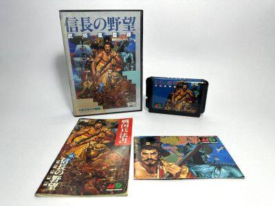 ตลับแท้ Mega Drive (japan)(MD)  Nobunaga no Yabou: Bushou Fuunroku