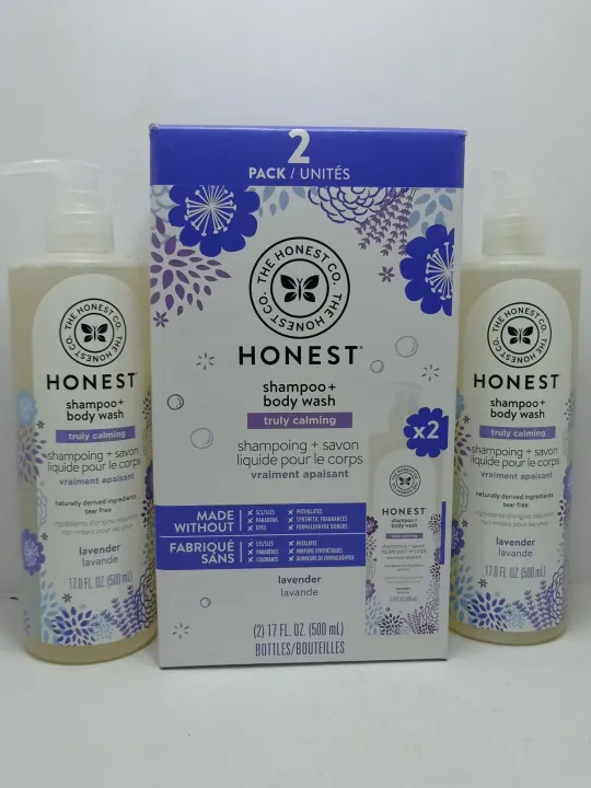 (From USA)The Honest Company Shampoo + Body Wash, Lavender, (2) 17 Fl