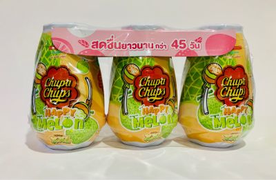 (แพค 3 ชิ้น) น้ำหอมปรับอากาศ Chupa Chups แบบเจล ชูป้า ชุปส์ จูปา จุ๊ปส์ น้ำหอมเจล กลิ่น Happy Melon (เมล่อน) ขนาด 230 กรัม