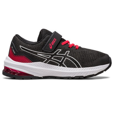 ASICS :  GT-1000 11 PS KIDS RUNNING รองเท้า เด็ก รองเท้าผ้าใบ รองเท้าวิ่ง ของแท้  BLACK/ELECTRIC RED