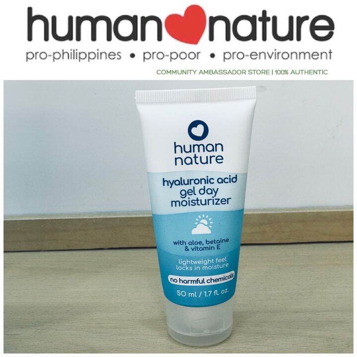 Human Nature Hyaluronic Acid Gel Day Moisturizer Lazada PH