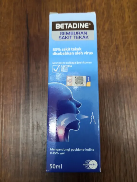 [EXP 03/2025] BETADINE Sore Throat Spray 50ml Lazada