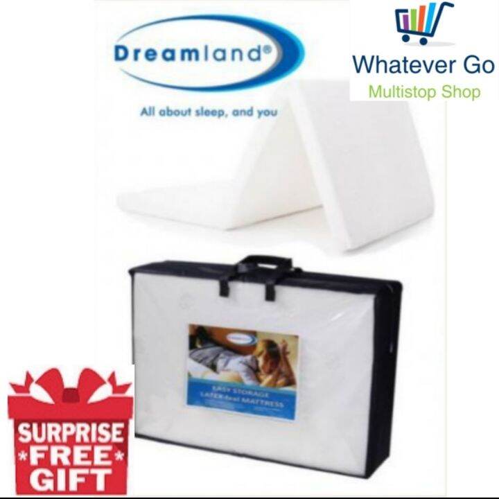 Dreamland Premium Easy Storage Latex Feel High Density Foam Single