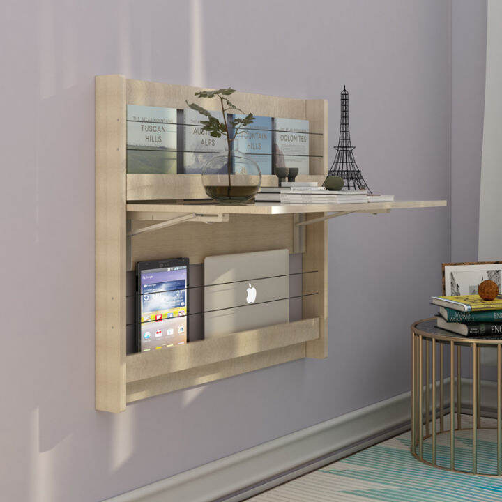 Multifunctional WallMounted Foldable Desk WallMounted Dining Table WallMounted Storage Rack