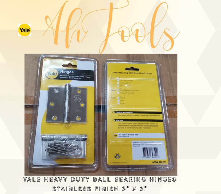 Yale Heavy Duty Ball Bearing Hinges 2BBSSD 3 x 3” Lazada PH