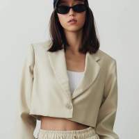 STUDIO UNKNOWN - Leah Crop Blazer เบลเซอร์ครอป