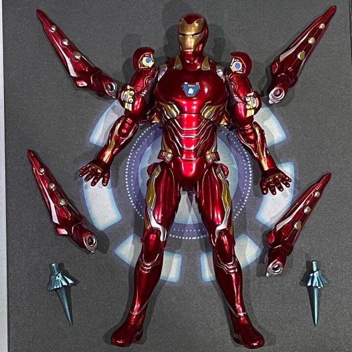 Iron Man Garage Kit Doll Spider-Man Hulk Anti-Hulk Movable Joint ...