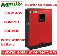 5KW Hybrid solar inverter 48V MPPT 80A 500VDC