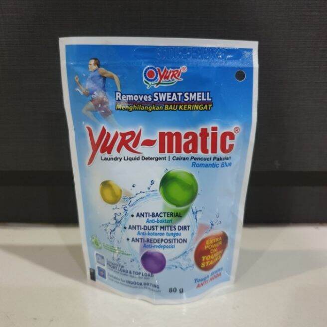 Yuri Matic Laundry Liquid Detergent Cair Pencuci Baju 80 Gr Lazada