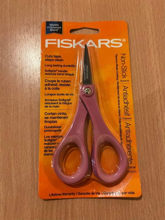 fiskars-titanium-non-stick-scissors-5-color-options-new
