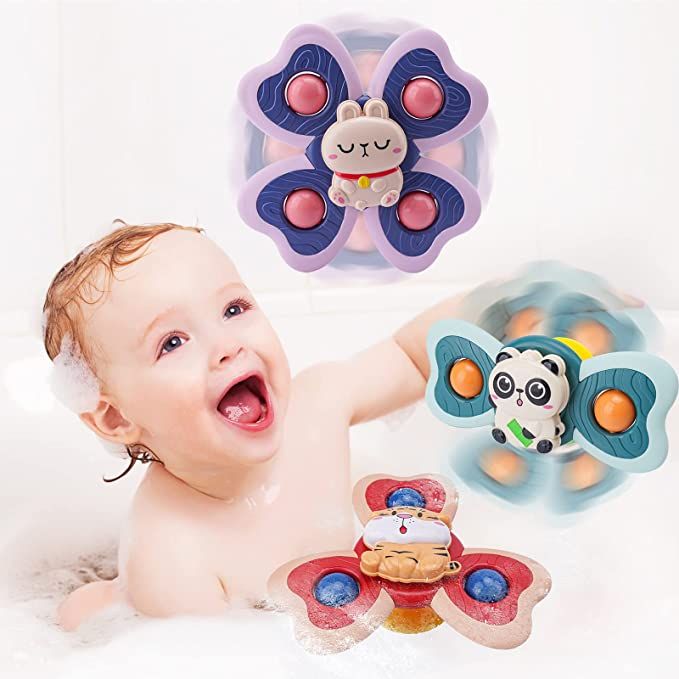 Suction Cup Spinner Toys For 1 2 3 Year Old Boys, spinning Top Baby Toys  12-18 Months, first Birthday Baby Gifts For 1 Year Old Girls