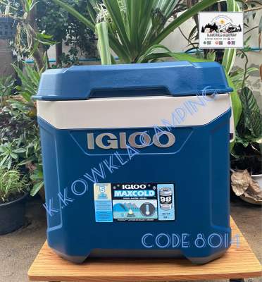 สินค้าพร้อมส่ง กระติกเก็บความเย็น Igloo Maxcold 58 Litre (62 US QT) Cool Box. สีเขียว
