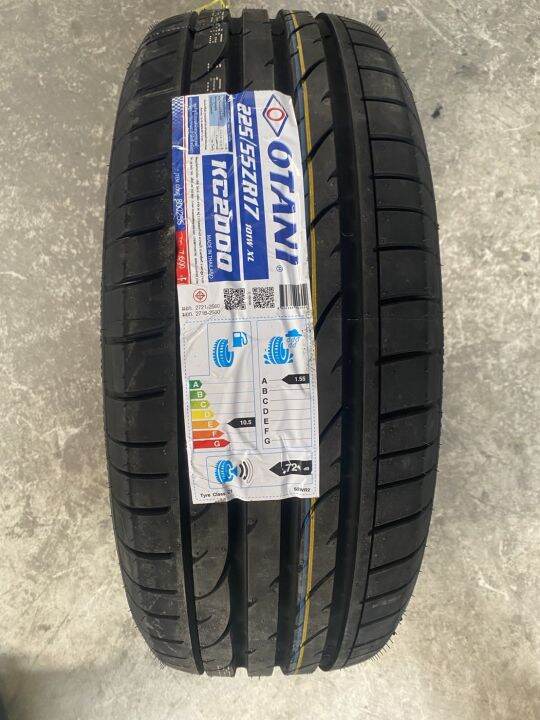 ยางขอบ17-225-55r17-otani-kc2000-ยางใหม่ปี23-ราคาต่อเส้น-ฟรีจุ๊บลม