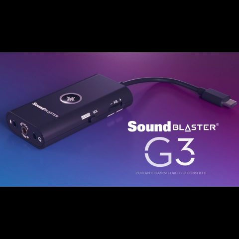 Sound Blaster G3 Portable Plug-and-Play USB-C DAC Amp for PlayStation® 4,  Nintendo Switch™ Gaming Consoles, PC, and Mac - Creative Labs (United  States)