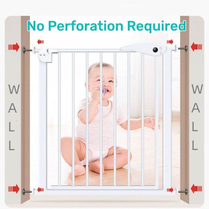 【Termurah】Adjustable Baby Safety Gate AutoClose One Handed Operation