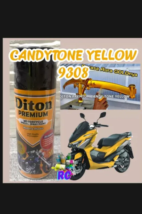 Cat Pilox Diton Premium Candy Tone Yellow 9308 400cc Kendi Cendi Kuning Lazada Indonesia 4950