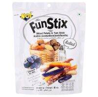 มันผสมเผือกชนิดแท่งโรยเกลือ Noi Funstix Mixed Potato &amp; Jam Stix 80g.