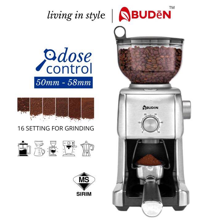 ABUDEN Electric Coffee Grinder Machine SIRIM (Stainless Steel) Coffee