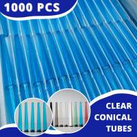 Clear Conical Tubes ( clear blue )