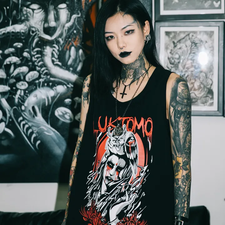 Six-Way Band Guanyin Tattoo Black Metal Hard Core | Lazada Singapore