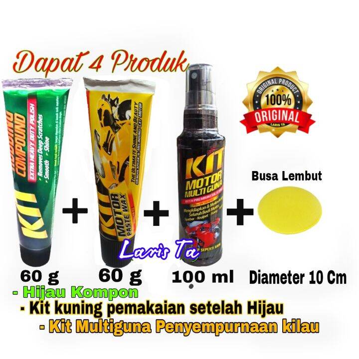 Paket Kit Dapat 4 produk/Kit kompon/kit Paste Wax Original/kit