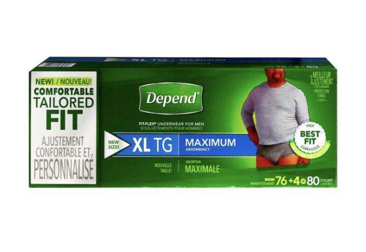 Depend fit flex underware for men/women (S/M/L/XL) Disposable diaper ...