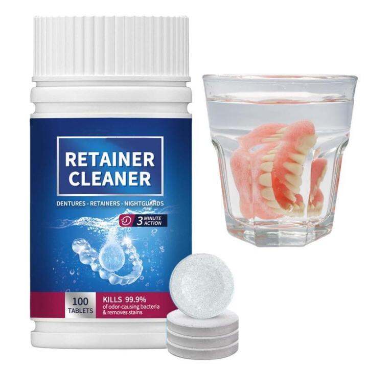 Denture Cleanser 100 Tabs denture cleansing tablet denture tablet