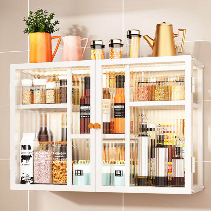 【In Stock】Kitchen storage Wall cupboard Cupboard organizer Wall