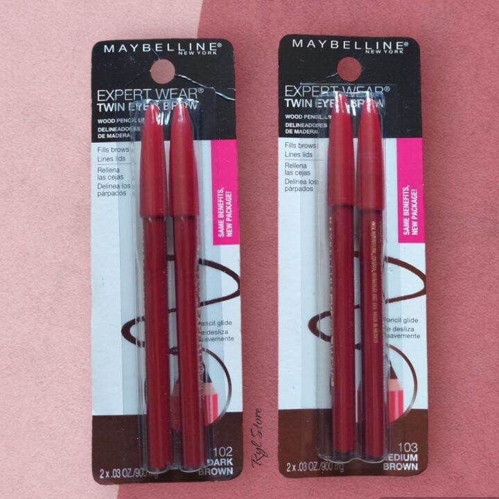 Maybelline New York Expert Wear Twin Brow & Eye Pencils Makeup, | Lazada PH