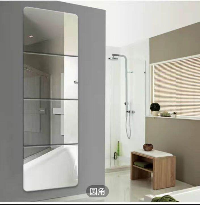 Fulllength mirror frameless floortoceiling mirror fitting mirror