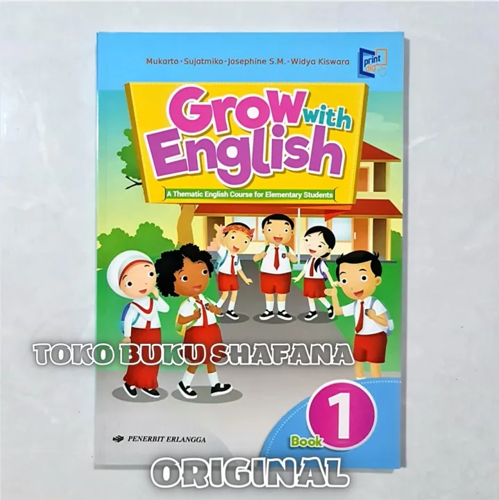 Buku Grow With English Kelas 1 SD Penerbit Erlangga - Book Original ...