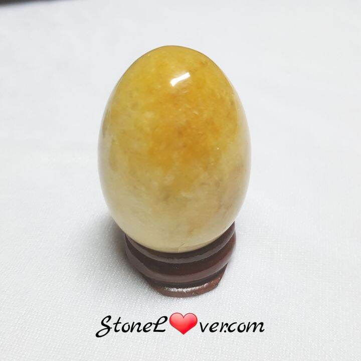 Honey Jade หินทรงไข่ หยกน้ำผึ้ง หยกเหลือง แก้ชง เสริมดวง ฮวงจุ้ย