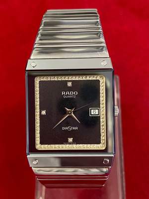 RADO DIASTAR QUARTZ ตัวเรือนสแตนเลส นาฬิกาผู้ชาย มือสองของแท้