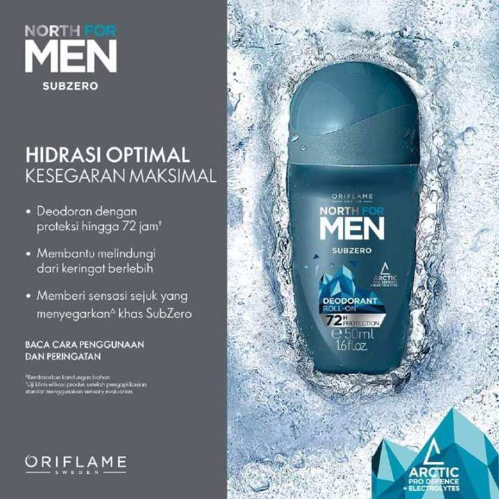 north for men subzero deodorant roll on | Lazada Indonesia