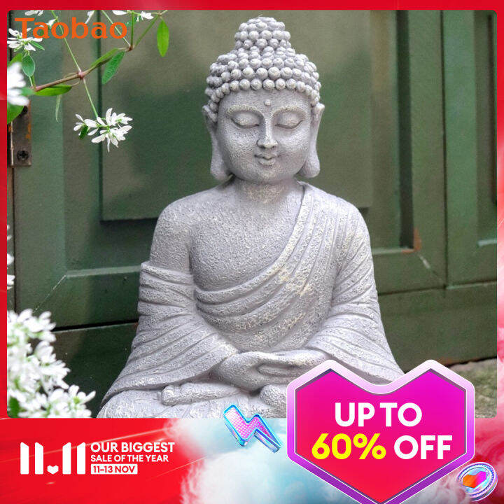 Buddha Statue Chinese Garden Garden Garden Layout Gardening Landscaping Home Study Hallway