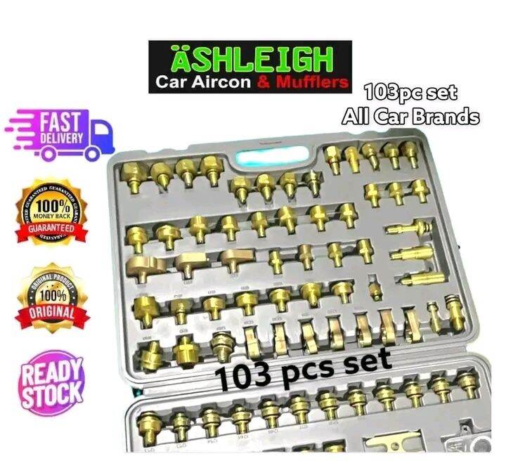Ashleigh 103pc set Car Aircon Leak Test Kit Repair Automotive A ir