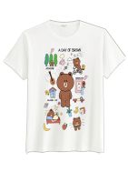 เสื้อยืดพิมพ์ลาย a day of brown